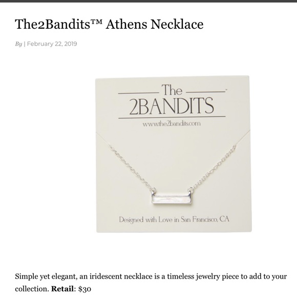 Athens Iridescent Bar Necklace ⭐️$18 if bundled⭐️ - Picture 2 of 4